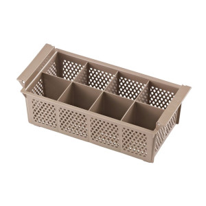 Profesionálna umývačka riadu s dávkovačom tekutín a čistiacim prostriedkom - 50x50 cm Dynasteel