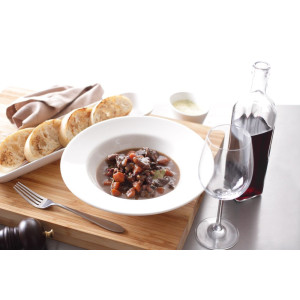 Špeciálny tanier na cestoviny z porcelánu - priemer 260 mm