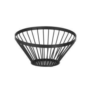 Košík na ovocie sklonený čierny - priemer 150 mm