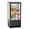Professional Mini Refrigerated Display Case Bartscher - 78 L Black