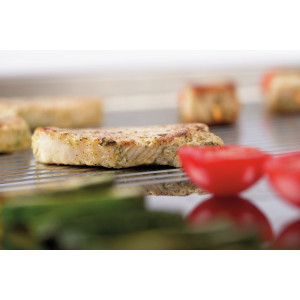 Plát na grilovanie 1/2 hladký, 1/2 drážkovaný - Šírka 800 - Elektrický