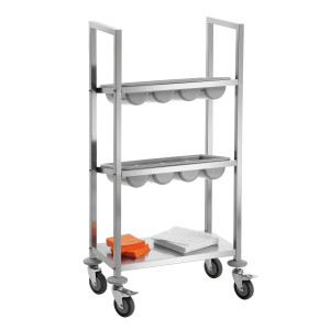 Vozík na príbor z nerezovej ocele - Bartscher