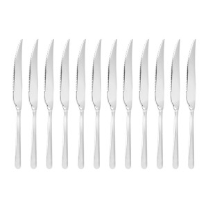 Couteau À Viande Ou À Pizza Miroir 235 Mm - Lot De 12 - Olympia - Fourniresto