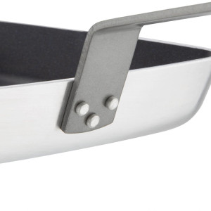 Nekĺzavá štvorcová panvica s drážkovaným dnom - L 240mm - Vogue