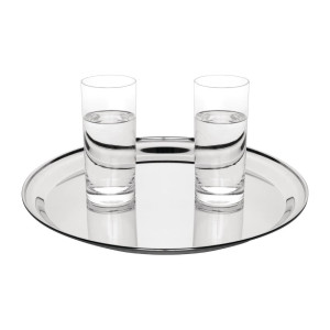 Plateau De Service Rond En Inox Ø 355Mm - Olympia - Fourniresto
