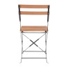 Chaises bistro en imitation bois - Lot de 2 - Bolero - Fourniresto
