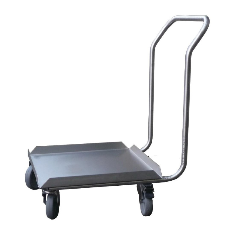 Podstavec z nerezovej ocele pre umývačky riadu s rukoväťou 500 x 500 mm - Gastro M