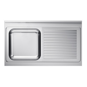 Drez 1 Nerezová Miska s Odkvapkávačom Vpravo - Robustný pre Profesionálnu Kuchyňu