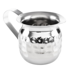 Mini džbán na mlieko z tepaného nehrdzavejúceho ocele - 78 ml - Sada 6 - Olympia