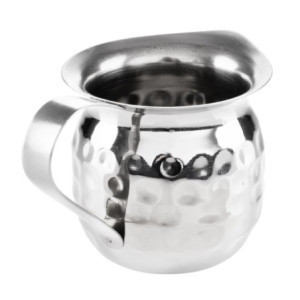 Mini džbán na mlieko z tepaného nehrdzavejúceho ocele - 78 ml - Sada 6 - Olympia