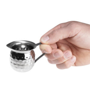 Mini džbán na mlieko z tepaného nehrdzavejúceho ocele - 78 ml - Sada 6 - Olympia