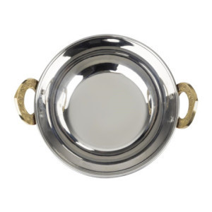 Medená panvica Kadai s nerezovými rukoväťami - 660 ml - Olympia