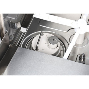 Professional dishwasher with liquid and detergent dispenser - 50x50 cm Dynasteel