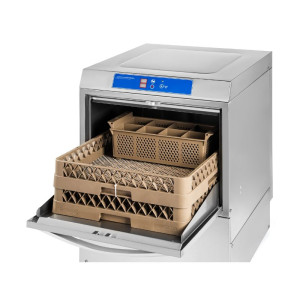 Professional dishwasher with liquid and detergent dispenser - 50x50 cm Dynasteel