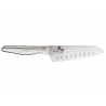 Santoku nôž s dutinami Seki Magoroku Shoso 16,5 cm - Presné a robustné rezanie