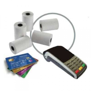Balík 50 rolí termopapiera pre platobné terminály kreditných kariet - 57 x 40 x 12 mm