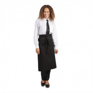 Štandardný čierny zástera z polystyrénu 914 x 762 mm - Odevy pre kuchárov Whites - Fourniresto