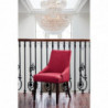 Stolička na reštauráciu tmavočervená jemná - balenie 2 kusy - Bolero - Fourniresto