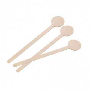 Biodegradable Wooden Cocktail Stirrers 150mm - Pack of 100 - Fiesta Green - Fourniresto