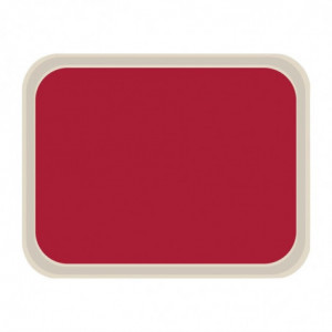 Standard Polyester Service Tray 470x360mm Red - Roltex - Fourniresto