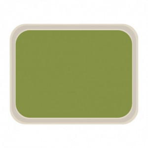 Podnos na podávanie z polyesteru štandardných rozmerov 470x360mm zelený - Roltex - Fourniresto