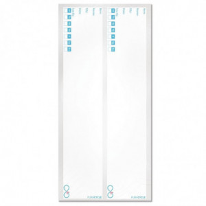 Štítky súvislosti pre opakovateľné fľaše - Balenie 25 kusov - FourniResto