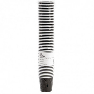 Jednorazové čierne espressové poháre - 120 ml - Balenie 1000 kusov - Fiesta