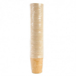 Poháre na jedno použitie pre teplé nápoje hnedé - 225 ml - Balenie 1000 kusov - Fiesta