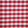 Square tablecloth with red checkered pattern in polyester 1780 x 1780mm - Mitre Essentials - Fourniresto