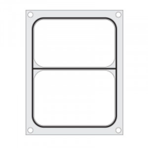 Matrice de Scellage pour Scelleuse Manuelle - 2 Compartiments - Hendi
