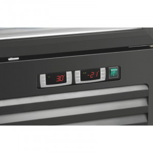 Chladnička s pozitívnym a negatívnym chladením - 2 sklenené dvere - 820 L - Bartscher