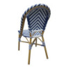 Chaise Style Parisien en Rotin Bleu - Lot de 2 - Bolero